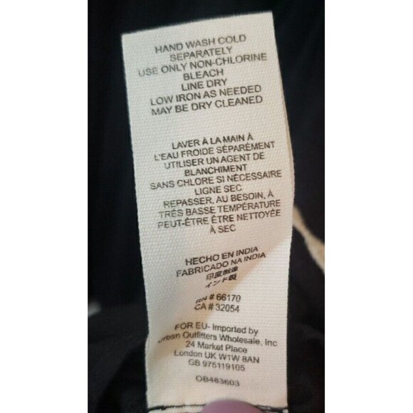 Free People Womens Dress Black Floral Embroidery Sleeveless Fit & Flare Sz 2 - Picture 6 of 11